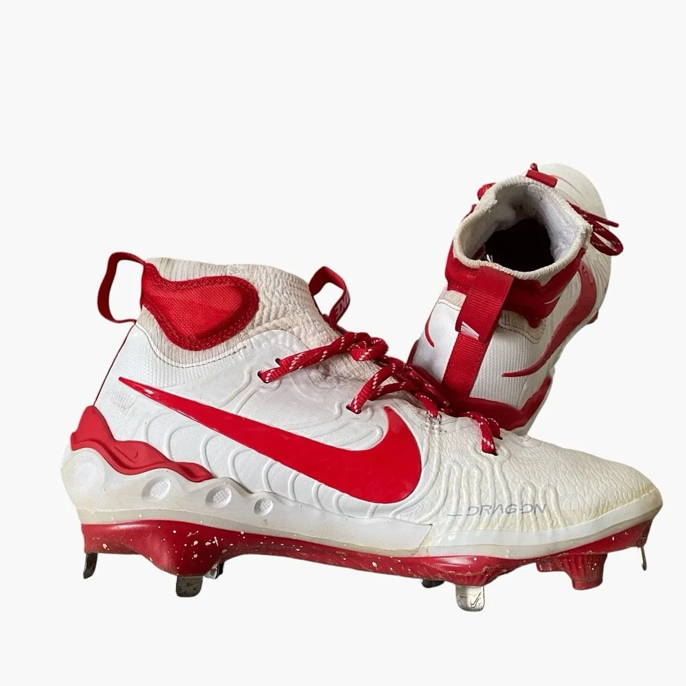 Nike Alpha Huarache NXT Baseball Men Size 8 White University Red DJ6517-108